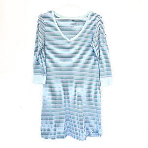 victoria's secret light blue comfy sleepshirt 3/4 sleeves